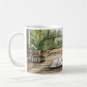 Meditations-Yoga-Serenität Frau Kaffeetasse (Links)