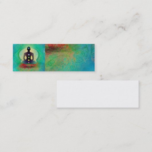 Meditations-Yoga-Visitenkarte Mini Visitenkarte (Vorne/Hinten)