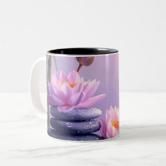 Meditations-Yoga-Wellness-Mandala-Bambus-Kaffeetas Zweifarbige Tasse
