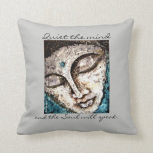 Meditations-Zen-Zitat-Buddha-Kunst-Wurfs-Kissen Kissen