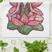 Meditationsaffe Geschirrtuch (Gefaltet)