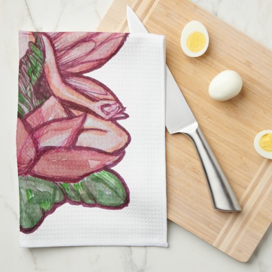 Meditationsaffe Geschirrtuch (Viertel Falte)