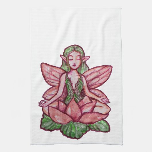 Meditationsaffe Geschirrtuch (Vertikal)