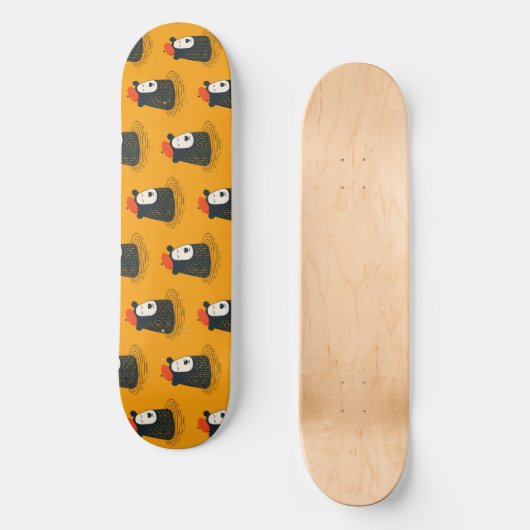 Meditationsbär Skateboard (Vorderseite)
