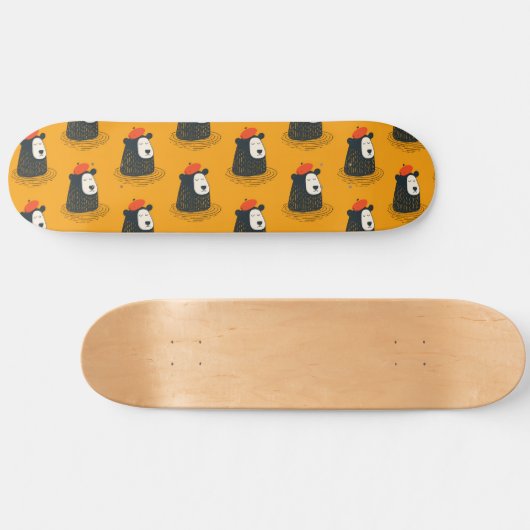 Meditationsbär Skateboard (Horizontal)