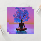 Meditationsbaum Karte (Vorderseite/Rückseite Beispiel)