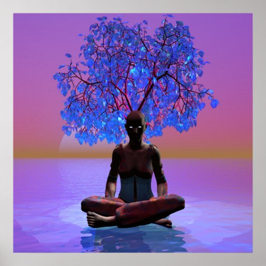 Meditationsbaum Poster (Vorne)