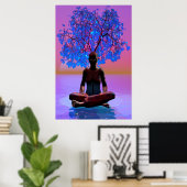 Meditationsbaum Poster (Heimbüro)