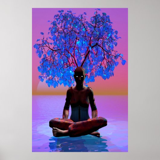 Meditationsbaum Poster (Vorne)