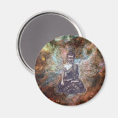 Meditationsbuddha-Magnet Magnet (Vorderseite/Rückseite)