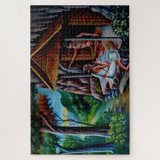 Meditationsbuddha-Puzzle Puzzle (Vertikal)