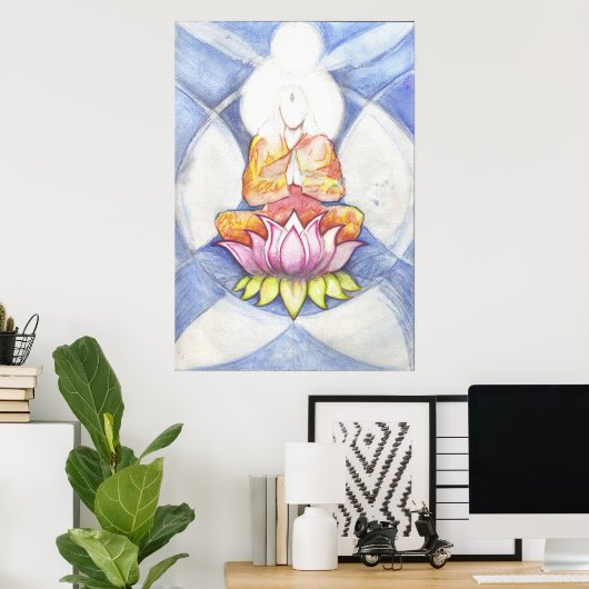 Meditationsdruck Poster (Heimbüro)
