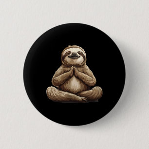 Meditationsfault Buddhistischer spiritueller Yoga  Button