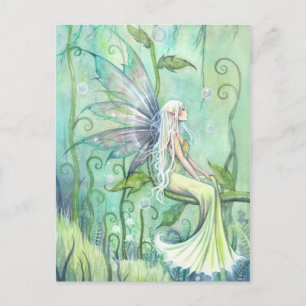 Meditationsfee Illustrationskunst Postkarte