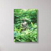 Meditationsgarten Glanz Stretchierte Leinwand Prin (Vorderseite)