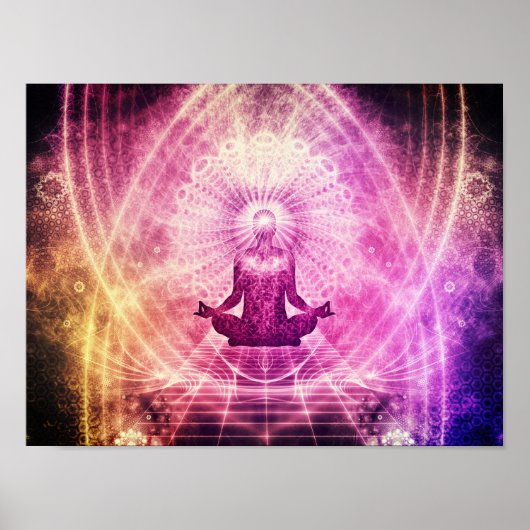 Meditationsgesetz Attraction Chakra Poster (Vorne)
