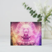 Meditationsgesetz für die Anziehung von Danksagenk Postkarte (Stehend Vorderseite)
