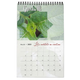 Meditationskalender Garten: Stern & Wort Kalender