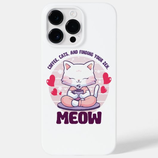 Meditationskatze - Kawaii-Katze Case-Mate iPhone Hülle (Rückseite)