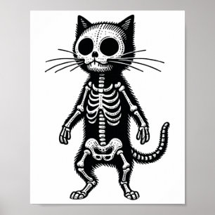 Meditationskatze Yoga-Pose entspannendes Tier Poster