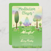 Meditationsklassen Einladung (Vorne/Hinten)