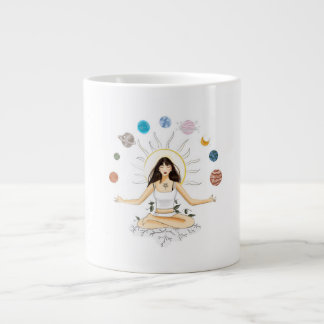 Meditationskunst Jumbo-Tasse