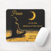 Meditationskunst und inspirierender Spruch Mousepad (Mit Mouse)
