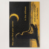 Meditationskunst und inspirierender Spruch Puzzle (Vertikal)