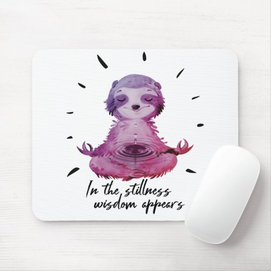 Meditationslatte Mousepad (Mit Mouse)