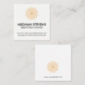 Meditationslehrer Ausgeklügeltes Naturdesign Terminkarte (Vorne/Hinten)