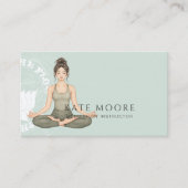 Meditationslehrer Sage Green Visitenkarte (Vorderseite)
