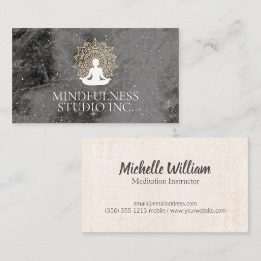 Meditationslehrer Visitenkarte (Vorne/Hinten)