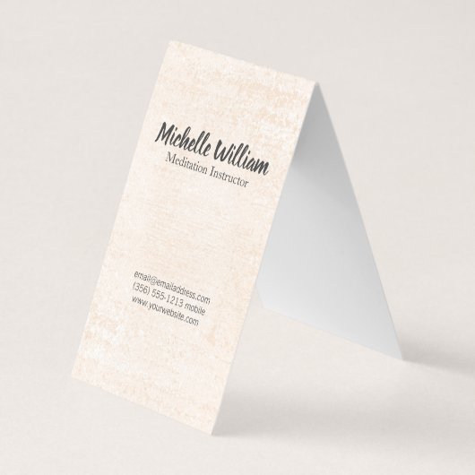 Meditationslehrer Visitenkarten (Rückseite)