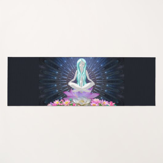 Meditationslotus Yogamatte (Vorderseite (Horizontal))