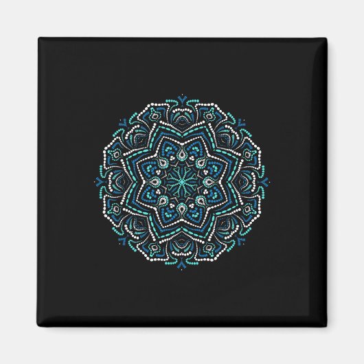 Meditationsmandalas - Yoga-Mandala _1 Magnet (Vorne)