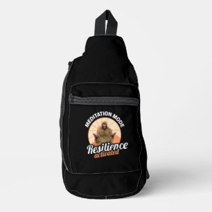 Meditationsmodus Bigfoot-Resilienz aktiviert Crossbody Bag