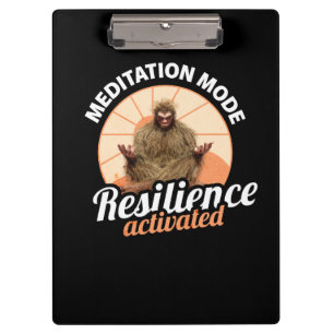 Meditationsmodus: Resilienz aktiviert Bigfoot Klemmbrett
