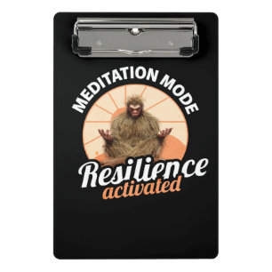 Meditationsmodus: Resilienz aktiviert Bigfoot Mini Klemmbrett