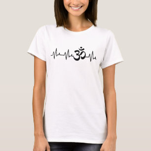 Meditationspuls Herzschlag OM Hinduismus Spiritual T-Shirt