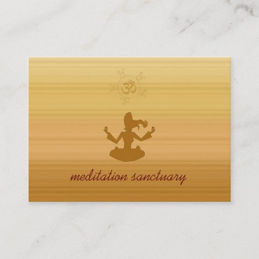 Meditationsschongebiet Visitenkarte (Vorderseite)