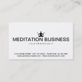 Meditationssymbol Visitenkarte (Rückseite)
