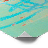 Meditationsübersicht 1 - Abstrakte Landschaftsmale Poster (Ecke)