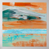 Meditationsübersicht 1 - Abstrakte Landschaftsmale Poster (Vorne)