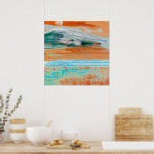 Meditationsübersicht 1 - Abstrakte Landschaftsmale Poster (Küche)