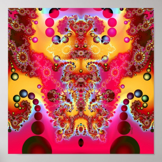 Meditative Abgabe V2 (12" x 12") Art Print Poster (Vorne)