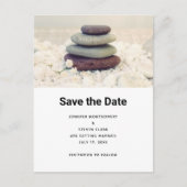 Meditative Cairn für Gesteinsteine Ankündigungspostkarte (Vorderseite)