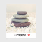 Meditative Cairn für Gesteinsteine Aufkleber (Blatt)