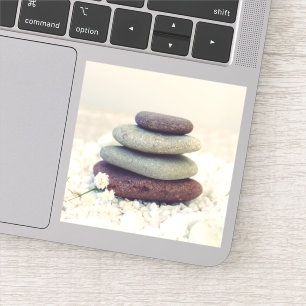 Meditative Cairn für Gesteinsteine Aufkleber