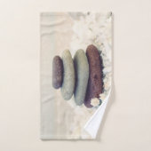 Meditative Cairn für Gesteinsteine Badhandtuch Set (Handtuch)