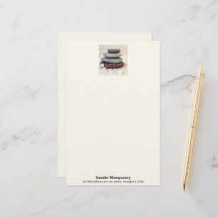 Meditative Cairn für Gesteinsteine Briefpapier